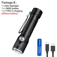 Asafee ET20 white light 3 * 351B outdoor portable ultra bright flashlight use18650 battery TYPE-C sa