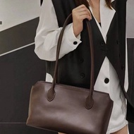 2024 U.S. A New The Row THE Korean Edition Row กระเป๋าใต้วงแขนเฉพาะกลุ่มหนังแท้ Minimalist Wind Tote