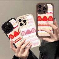 Strawberry Cake Case For OnePlus 15 13 13T 13R Nord CE 6 5 5G Silicone Matte Cover