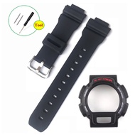 Resin Watch Band Watch Bezel Case Silicone Watch Strap for Casio Digital Watch Bracelet G-shock DW90