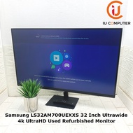 SAMSUNG 32 INCH LS32AM700UEXXS 4K ULTRAHD ULTRAWIDE USED REFURBISHED SMART MONITOR