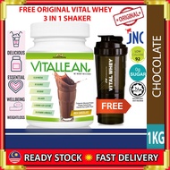 Vital Lean @ VitalLean Meal Replacement HALAL, 1kg,33 Ser, 0g Sugar, 92 Calorie,L-Leucine+FREE Shake