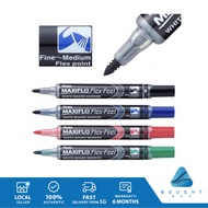 Pentel Maxiflo Flex-Feel Flexpoint Whiteboard Marker Vibrant Colors Smooth