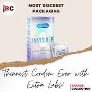 Durex Invisible Extra Lubricated Condom 10s the thinnest condom yet by Durex