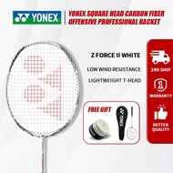 YONEX VOLTRIC Z FORCE II WHITE ไม้แบดมินตันสีขาวคาร์บอนเต็มรูปแบบเสาเดี่ยว 4U 28 ปอนด์ 83 กรัมผลิตใน