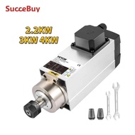 SucceBuy Air Cooled Spindle Motor 0.8KW/1.5KW/2.2KW/3KW/ 4KW ER11/ER20/ER25 Collect for CNC Router E
