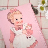韓國【Afrocat】paper doll mate pouch2〈Julie〉復古娃娃 長型 筆袋 可愛 鉛筆盒 萬用