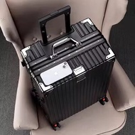 Samsonite Luggage Aluminium Frame Luggage Universal Wheel Womens 20-Inch Suitcase Durable Large Capacity Password Suitcase