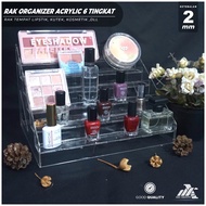 6-Tier Acrylic Cosmetic Organizer Rack - 2MM 6-Tier Acrylic Organizer Rack - Makeup Rack