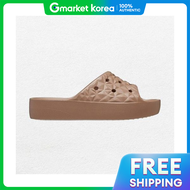 รองเทาแตะผหญง Crocs รนคลาสสค แพลตฟอรม ลายเรขาคณต ของแท รน 209564-2Q9_631243 2014837