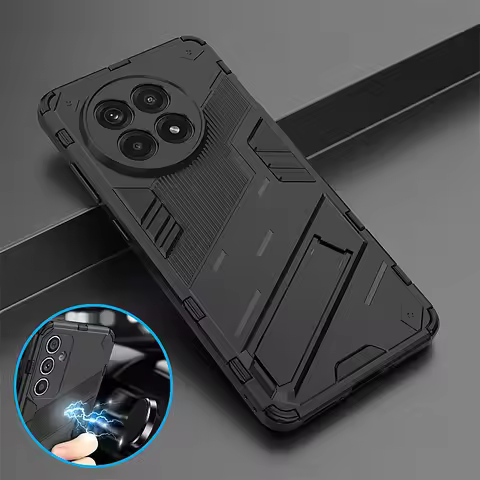 Shockproof Armor Case For OnePlus 13 13R 12 12R Nord CE4 CE 4 CE3 Lite 5G Magnetic Stand Holder Phon