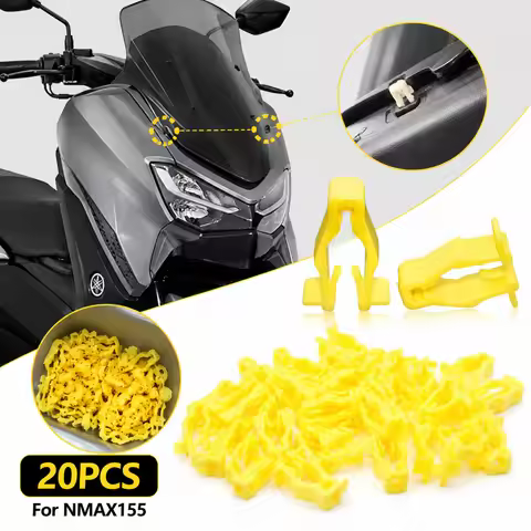 20Pcs Plastic Fairing Push Rivets Fastener Clips Headlight Housing Retainer Fit For Yamaha NMAX155 N