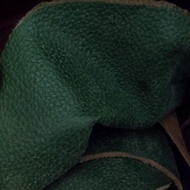 HIJAU Genuine Cowhide Milled Type / Orange Motif Dark Green / army Green Size A3 (42 x 29,5 cm)