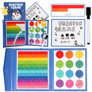 Fraction Tiles Circles Wooden Math Manipulatives for Kids Educational Visual Learning Toys for Fract