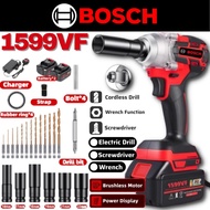 💥BOSCH 1599VF 3in1 Impact Wrench 880N.m 6 Size Cordless Electric Impact Wrench Screwdriver Drill Cordless Impact Driver