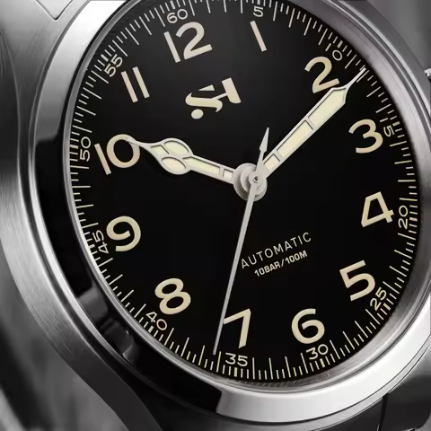 SH Limited Edition 38mm Ultra-thin Dive Watch PT5004 Automatic Mechanical Movement Waterproof100m Ca