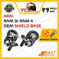 ARAI RAM3, RAM4, RAM5 SHIELD BASE / GEAR BASE OEM ARAI RAM 3 , RAM 4 , RAM 5, SZA3, SZF, SZG