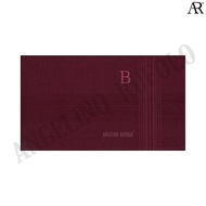 ANGELINO RUFOLO Handkerchief-B (ผ้าเช็ดหน้า) ผ้า 100% COTTON คุณภาพเยี่ยม ดีไซน์เรียบหรู Alphabet-B