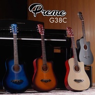[โค้ดลด/รีวิว-] กีต้าร์โปร่ง Preme รุ่น G38C ขนาด 38 นิ้ว กีตาร์โปร่ง สีเคลือบด้าน ทรงคอเว้า แถมฟรี 