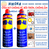 (COMBO 2 CHAI) Chai Xịt Chống Rỉ Chống Ẩm Bôi Trơn WD40 WD-40 412ml (336g)