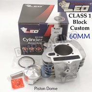 Dream/Wave100/Class1 Custom Block 59mm 60mm for LEO CRANKCASE 63mm (LEO THAILAND)