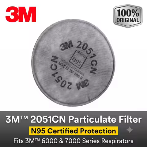 3M 2051CN N95 Particulate Filter Cotton Dustproof Welding Dust Protection Pad Replacement for 3M 620