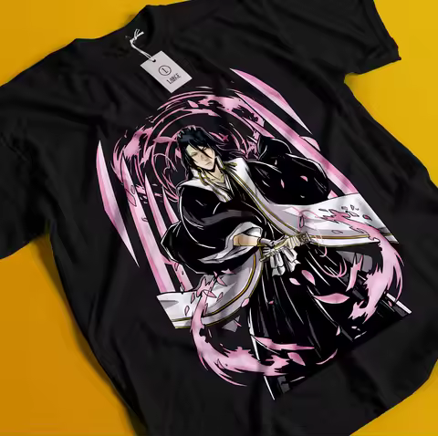 Byakuya Kuchiki Shirt Bleach Anime Tshirt Aizen T-Shirt Ichigo Bankai Yhwach Tee