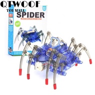 QTWOOF Robotic Spider Toy, Educational Battery Operated Electric Robot Spider, DIY No Soldering Requ