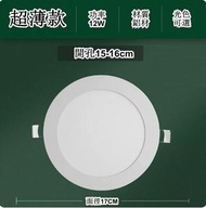led嵌入式面板射燈（【超薄款】12w 光色可選：白光/暖光/中性光【面徑17cm】開孔15-16cm）（下單後聯絡客服確認發貨光色）(不含安裝 可介紹師傅)
