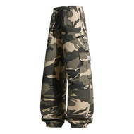 2025 Men's Camo Cargo Pants Spring Fall Military Tactical Jogger Outdoor Casual Streetwear Trendy Lo