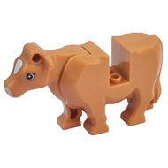 Lego cow Genuine Part 64452pb01 Cow Light Nougat Muzzle  c/w 2 horn 10305 castle 10332 medieval