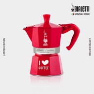 Bialetti Moka Express "I Love Coffee" Red - 6 Cup