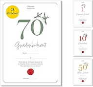 Frank Paperman® 70th Wedding Anniversary Gift | Wedding Anniversary | Grace Wedding | Certificate | 
