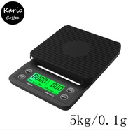 【SG Ready】Digital Barista Coffee Scale with Timer &amp; Silicon Pad 5kg/0.1g Waterproof Insulated High Precision Coffee Drip Scale