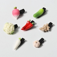 Fake Vegetable Hair Clip Fake Food Side Bangs Broken Hair Clips Cute Funny Hair Accessories