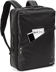 No.61142 Men's Business Backpack, Business Bag, B4 Size, Holds 15 Inches (20 L), Strong Water Repell