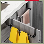 SUHE Towel Rod, Multi-purpose Rag Hanger Over Cabinet Towel Rack,  Towel Storage Bar Punch-free Towe
