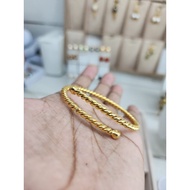 Gelang lilit tinju sedang lapis emas 24k