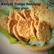 Keripik Goreng Tempe Bandung Original Manis Pedas Daun Jeruk Dadakan Oleh oleh Kosambi Kemasan 500 g