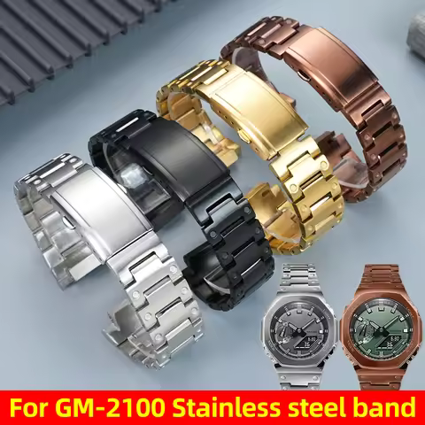 GM2100 Metal bracelet for Casio G-SHOCK 5611 GM-2100 GBM-2100 Modified stainless steel watch strap R