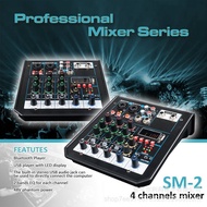 SM2 Bluetooth Stage Performance Live Home Small Mixer with Reverberation USB Professional Mixer