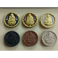 龙普托自身法像佛牌 扎都金 一套6枚LP Thuad Jatukam Ramathep Roon Patihan 1Set 6pcs