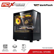 DarkFlash DB330M Reset M-ATX PC Case Glass Panel Without Fan