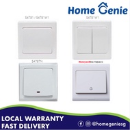 MK by Honeywell Slimline Plus Wide Rocker 1/2 Gang 1/2 Way 10A/20A Switch (White)