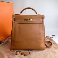Hermes Kelly Ado 27 Gold Veau Gulliver GHW Stamp Circle Z