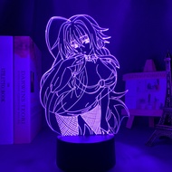 Led Light Anime High School DxD Rias Gremory for Kids Bedroom Decor Night Light Brithday Gift Room 3d Lamp High School DxD Manga