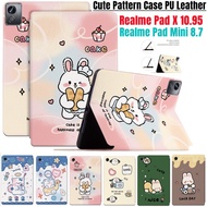 Case For Realme Pad X 10.95 inch OPPO Realme Pad Mini 8.7 Inch 2022 Stand Case Cute Pattern Case PU 