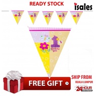 Party Decoration ISALES 1st Birthday Girl Theme Flag Pennant Happy Birthday