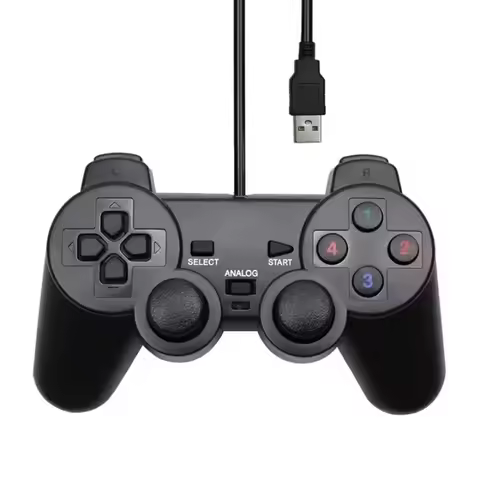 USB Wired Controller Gamepad Joystick for WinXP/Win7/Win8/Win10 Gamepad Gaming Controller for PC Com