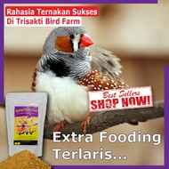 Pakan Burung Extra Fooding Buat Burung Finch, Zebra, Emprit Jepang, Gold Amadin dan Kenari-Kemasan 260 Gram